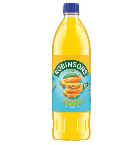 12 x Robinsons Orange & Pineapple 1L Sugar Free
