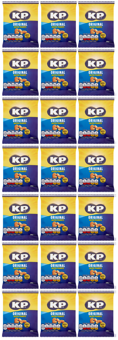 21 X Kp Peanuts Salted Card 21/18 50G