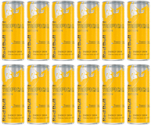 12 x Red Bull Energy Drink Editions Tropical 250Ml