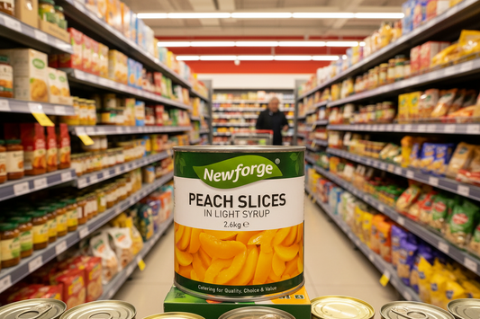Newforge Peach Slices In Light Syrup 2.6Kg