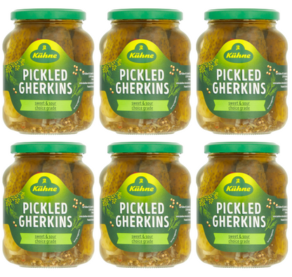6 x Kuhne Gherkins 330G