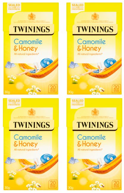4 x Twinings Infusions Camomile & Honey 20