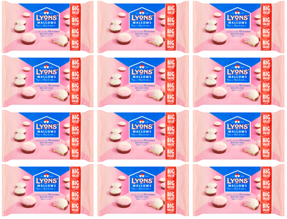 12 x Lyons 12 Coconut Mallows Delights 250G