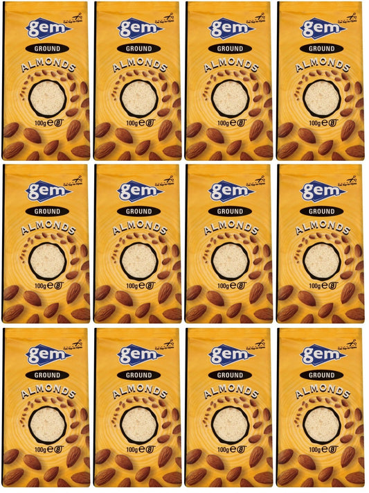 12 x Gem Ground Almonds 100G