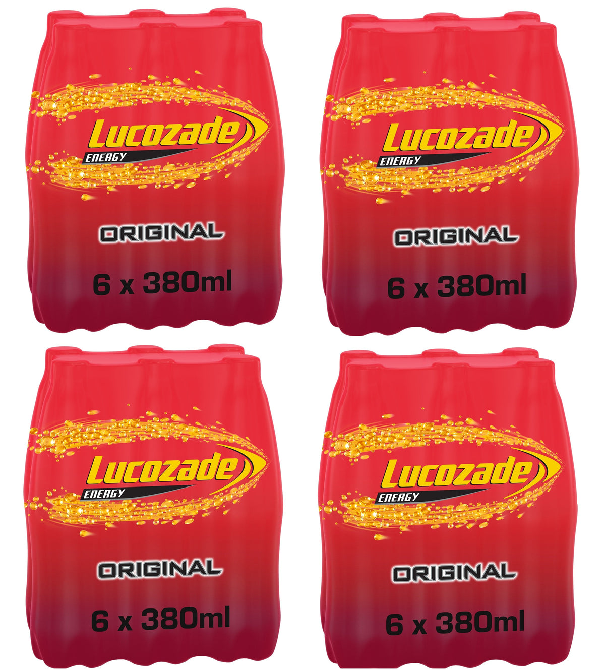 24 x Lucozade Energy Original 380Ml