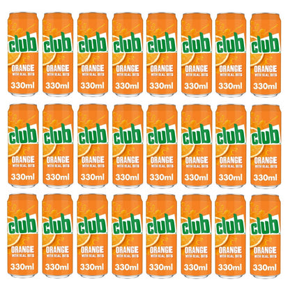 24 x Club Orange Cans - 330Ml