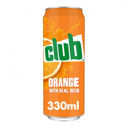 24 x Club Orange Cans - 330Ml
