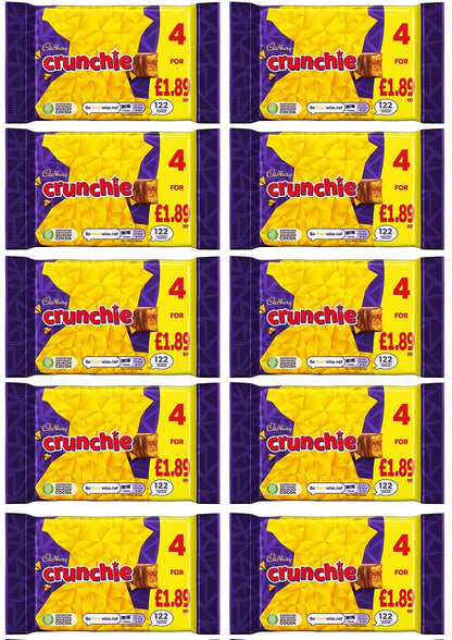 10 x Cadbury Crunchie 4pk - 107.4GM
