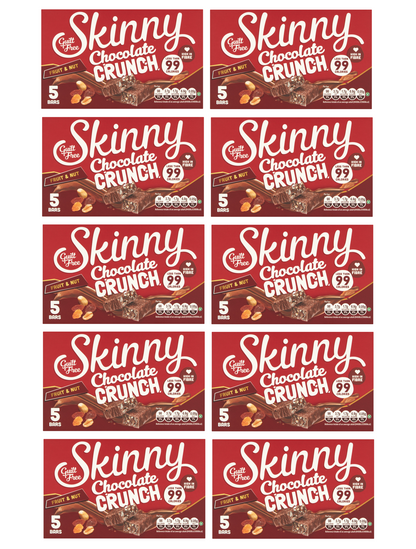 50 X Skinny Chocolate Crunch Fruit & Nut 24G