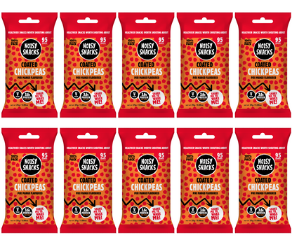 10 x Noisy Snacks Coated Chickpeas Piri Mango - 25g