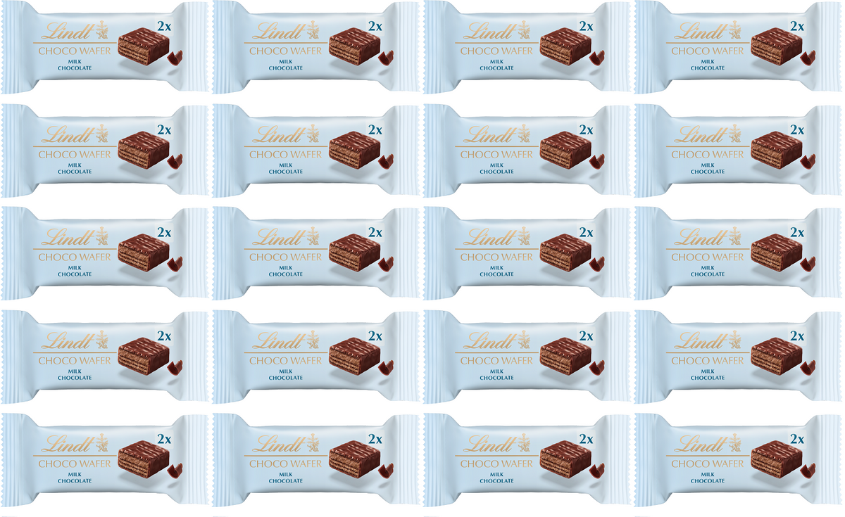 20 x Lindt Choco Wafer Milk  - 26GM
