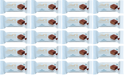 20 x Lindt Choco Wafer Milk  - 26GM