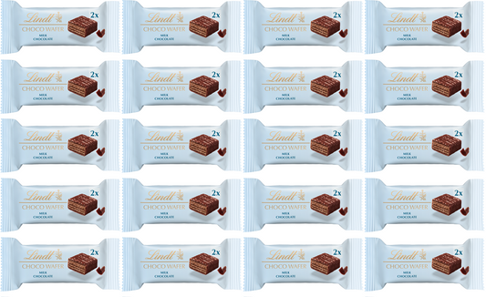 20 x Lindt Choco Wafer Milk  - 26GM