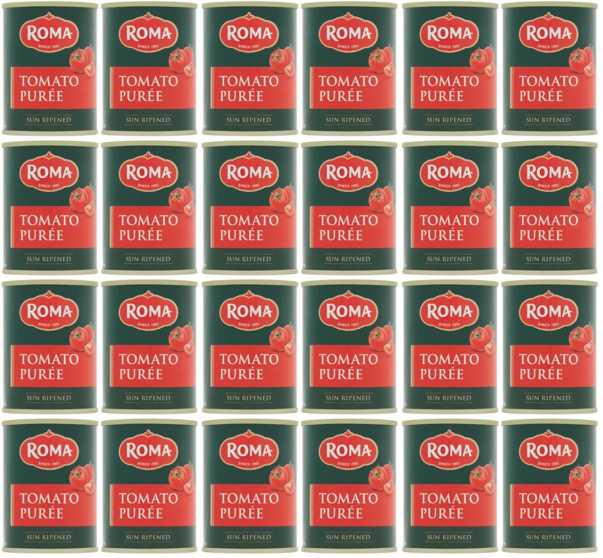 24 x Roma Tomatoe Puree Tin - 150G