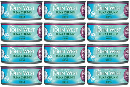 12 x John West Tuna Chunks With A Little Brine 110G