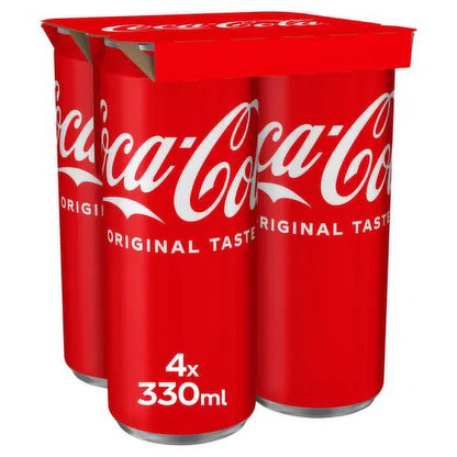 6 x Coca-Cola Original Taste 4 X 330Ml