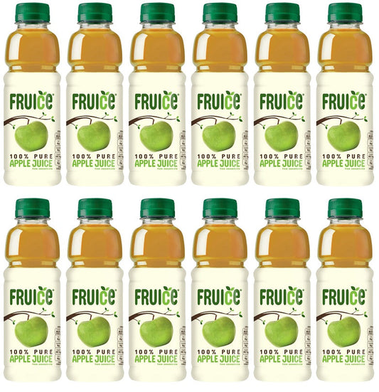 12 x Fruice 100% Pure Apple Juice From Concentrate 330Ml
