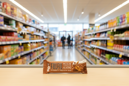 15 x Fulfil Milk Chocolate & Almond Flavour Vitamin & Protein Bar 55G