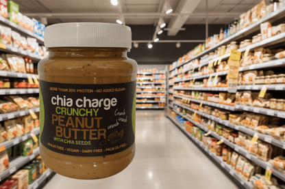 Chia Charge Peanut Butter with Chia Seeds Crunchy - 350g