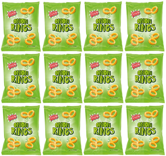 12 x Golden Wonder Onion Rings Snacks 6pk - 6X13GM