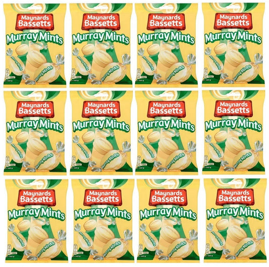 12 x Maynards Bassetts Murray Mints Bag - 193g