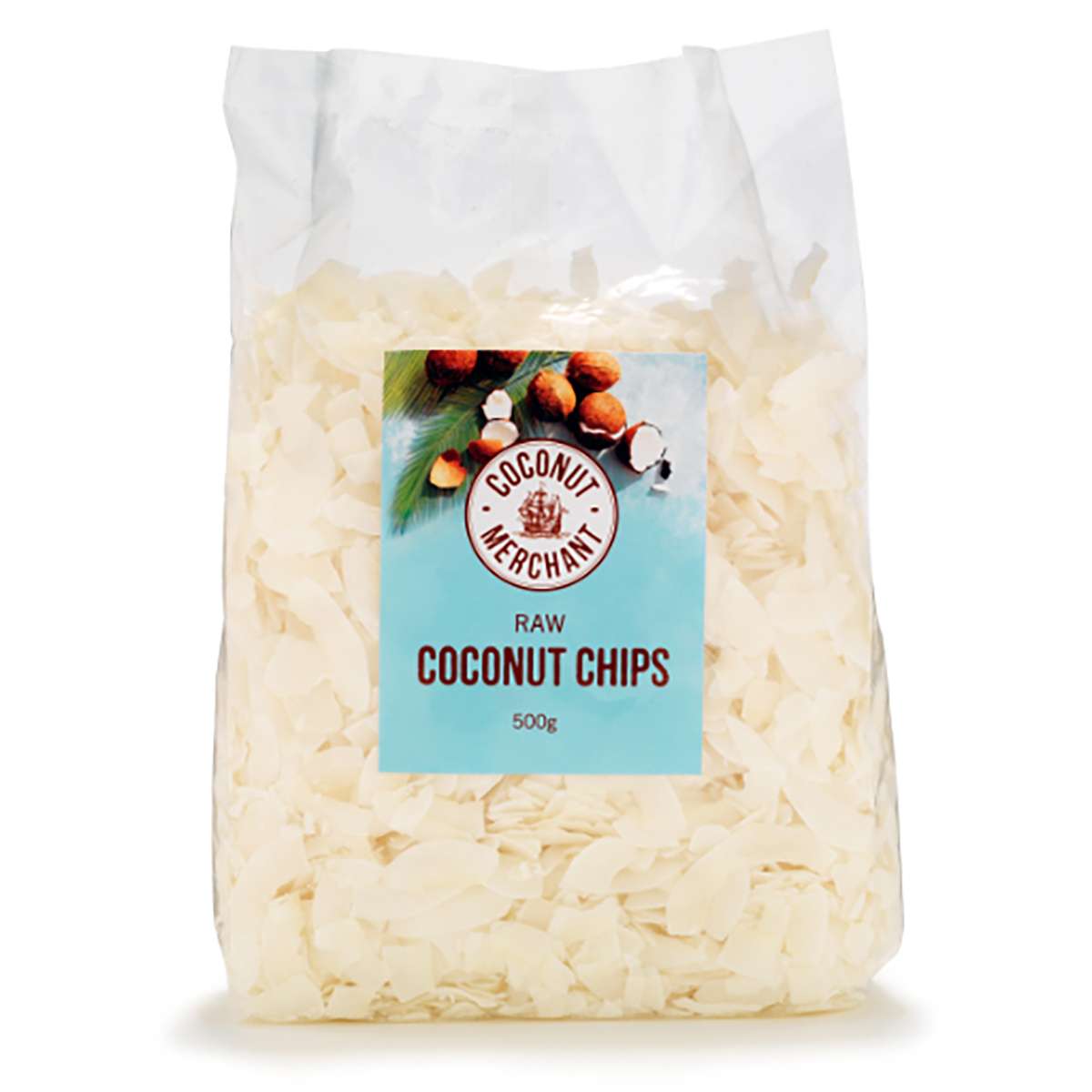 Coconut Merchant Organic Plain Coconut Flakes - 500g