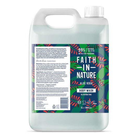 Faith In Nature Aloe Vera Body Wash - 5ltr