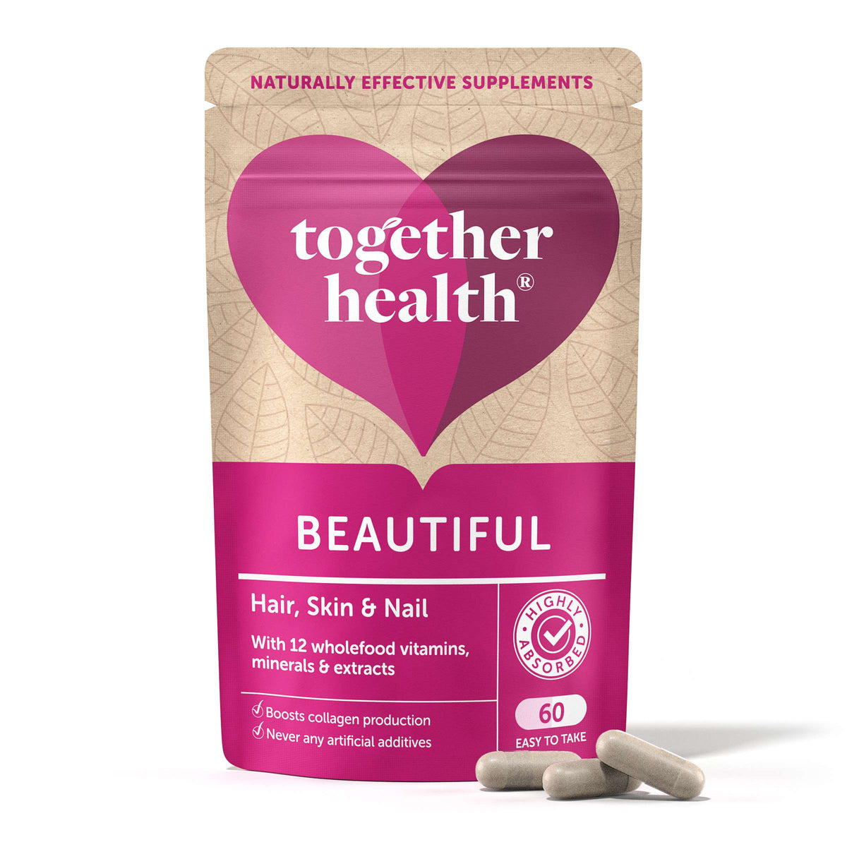 Together Health Beautiful Hair, Skin & Nail - 60caps