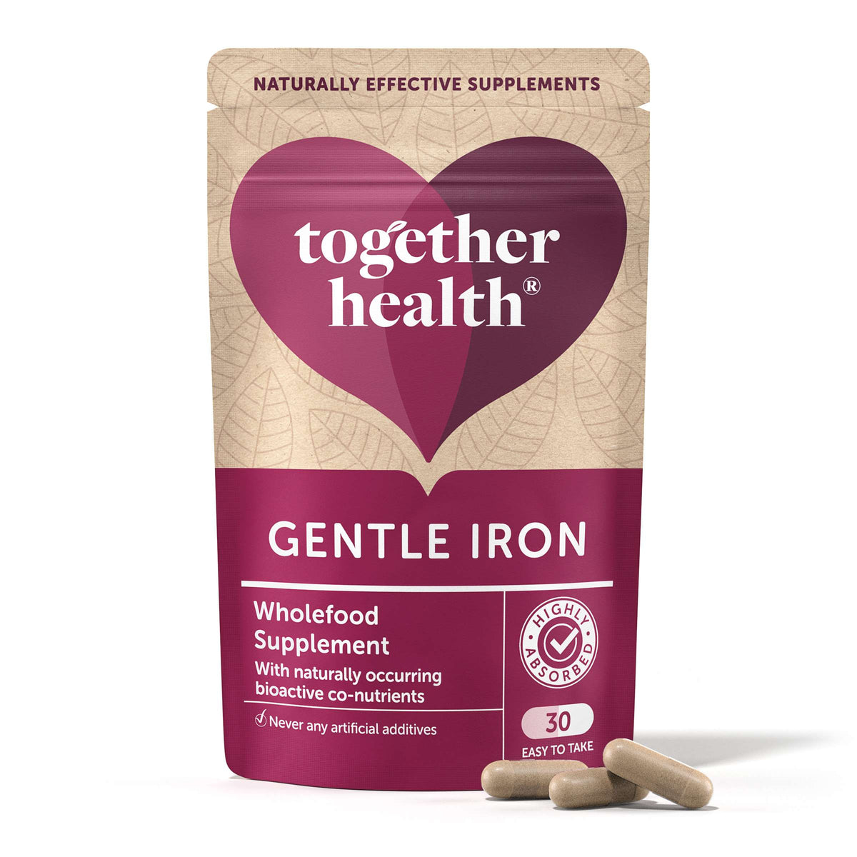 Together Health Gentle Iron Vit & Mineral Complex - 30caps