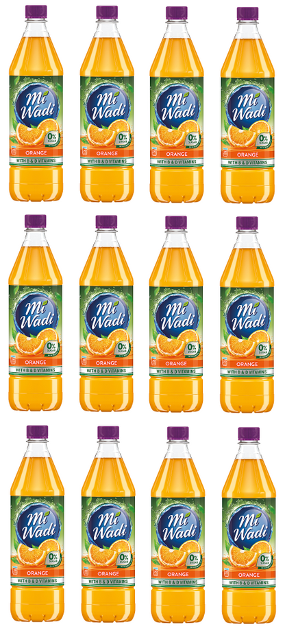 12 x Mi Wadi Zero 0% Orange 1Ltr