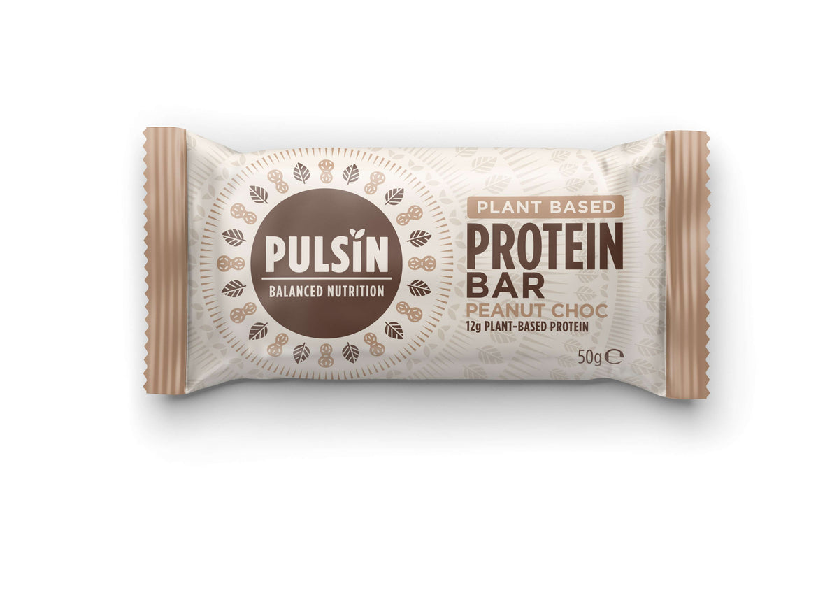 18 x Pulsin Peanut Choc Protein Bar - 50g