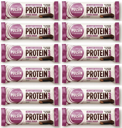 12 x Pulsin Cookie Dough Protein Bar - 57g