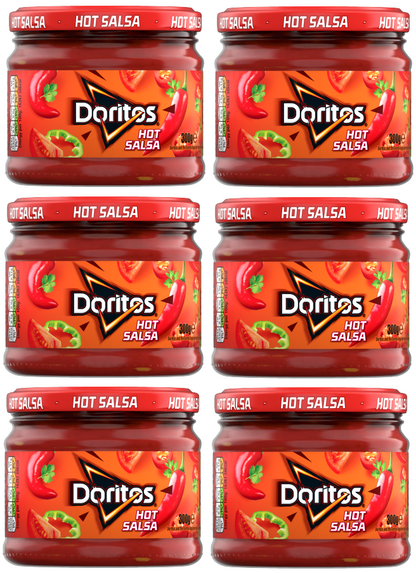 6 x Doritos Hot Salsa Dip 300Gm