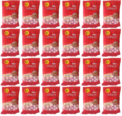 24 x Shaws Strawberry Bonbons 100Gm