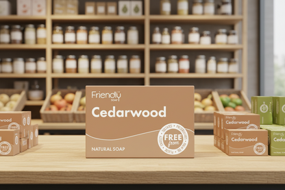 6 x Friendly Soap Cedarwood Soap - 95g
