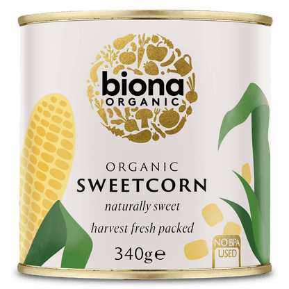 Biona Organic Sweetcorn - Can - 340g