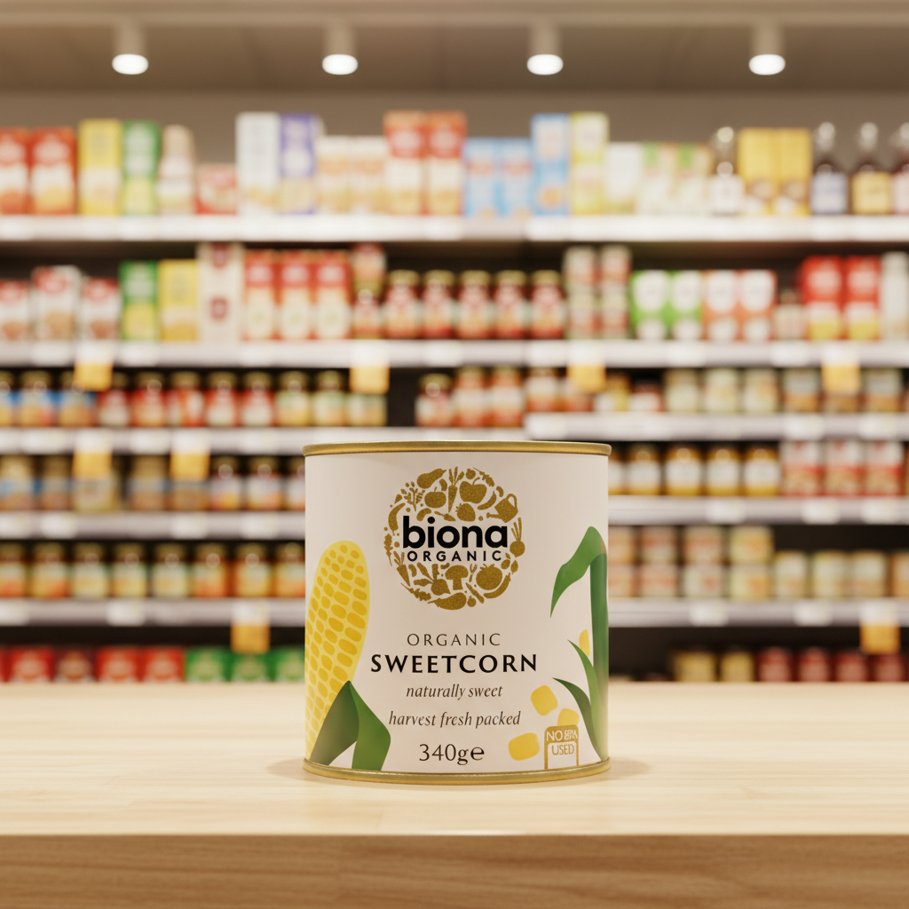 Biona Organic Sweetcorn - Can - 340g