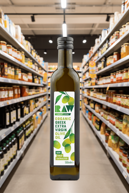 Raw Vibrant Living Org Greek Ex/Virgin Olive Oil - 500ml