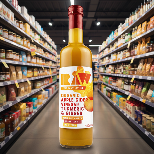 Raw Vibrant Living Org ACV Turmeric Ginger - 500ml