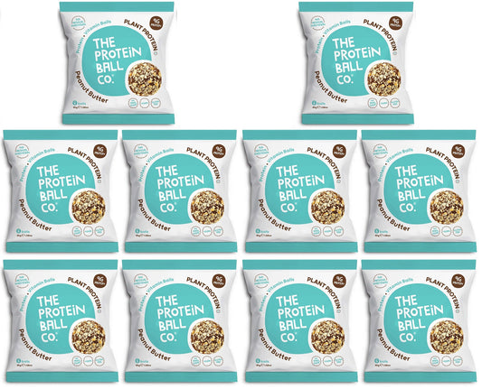 10 x The Protein Ball co Peanut Butter Pro + Vit Balls - 45g