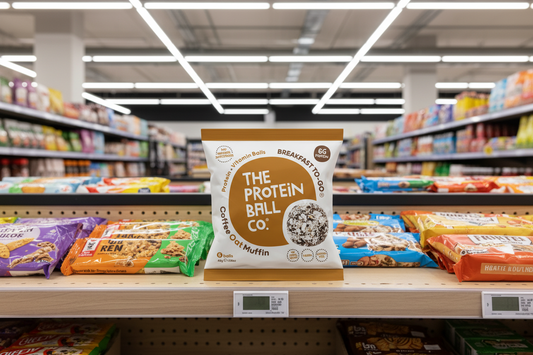 10 x The Protein Ball co Coffee Oat Muffin Vit Balls - 45g