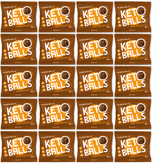20 x The Protein Ball co Classic Choc Brownies Keto Ball - 25g