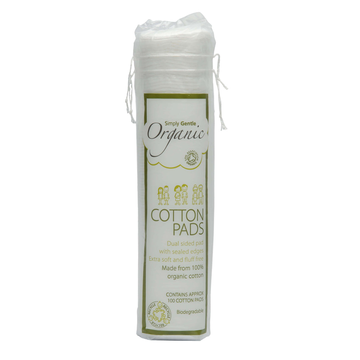 Simply Gentle Org cotton pads - 100pc