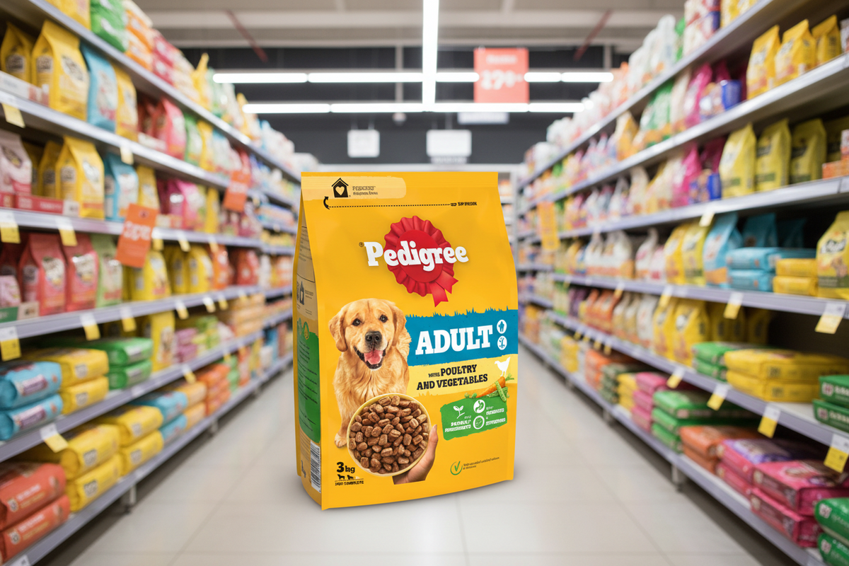 3 x Pedigree With Poultry And Vegetable 3Kg