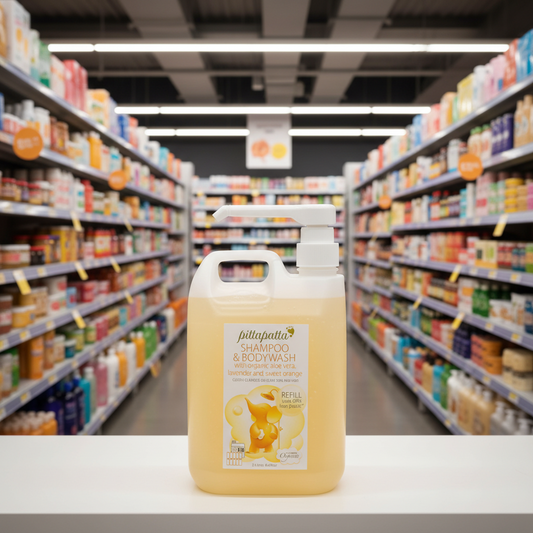 Pitta Patta Organic Shampoo & Bodywash refill - 2.5ltr
