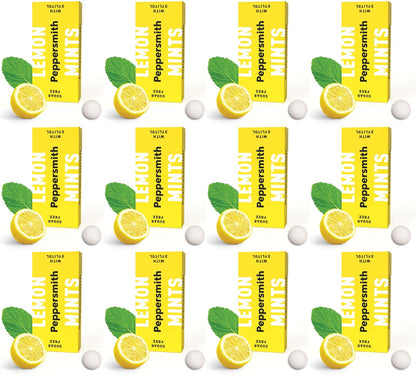 12 x Peppersmith Lemon Mints - 15g