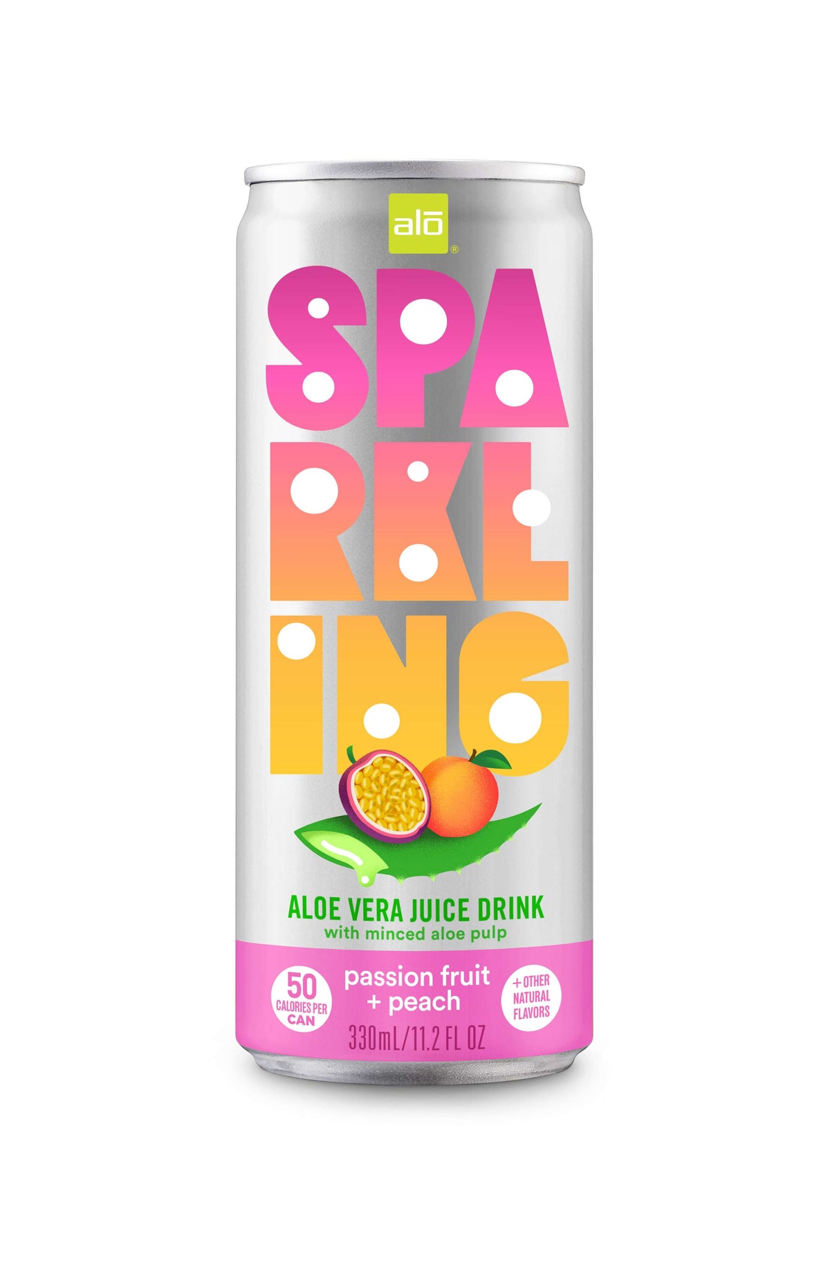 ALO Sparkling with Passion fruit & Peach juice - 330ml