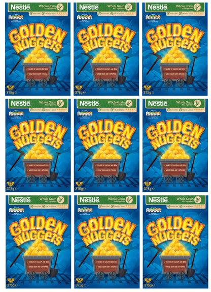 9 x Nestle Golden Nuggets 375Gm