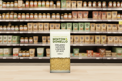 6 x Minton & Donello Organic Golden Linseed Flax - 500g