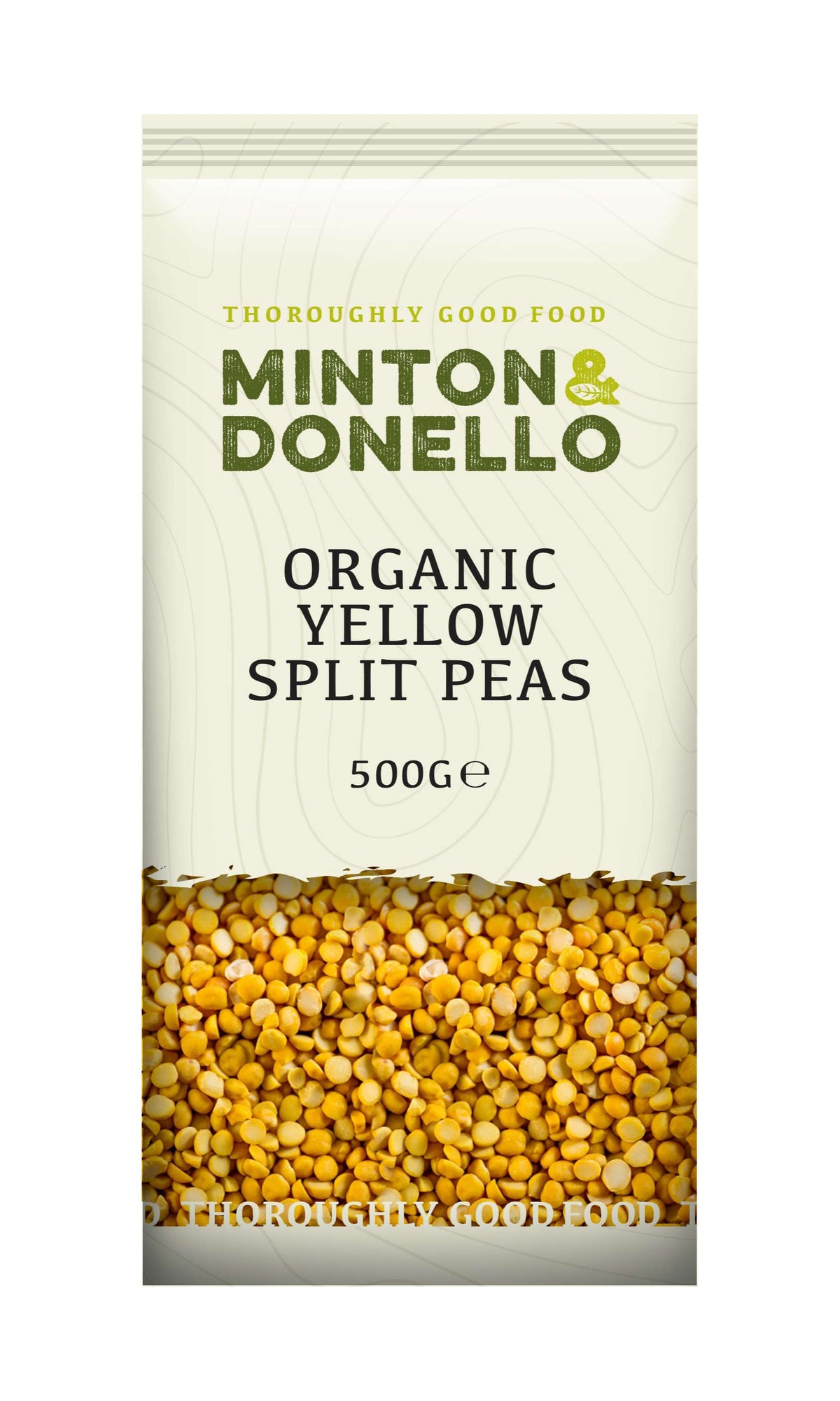 6 x Minton & Donello Organic Yellow Split Peas - 500g